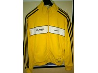 yellow adidas track top